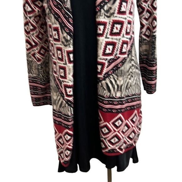 Chicos Long Open Front Cardigan Size 1 Small - Picture 6 of 7